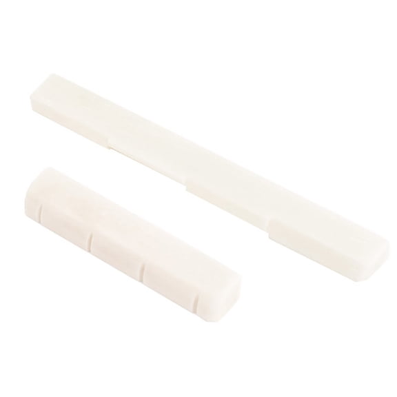 FELTECHELECTR Bone Nut and Saddle Set for Ukulele Acoustic Guitar Strings Replacement Kit