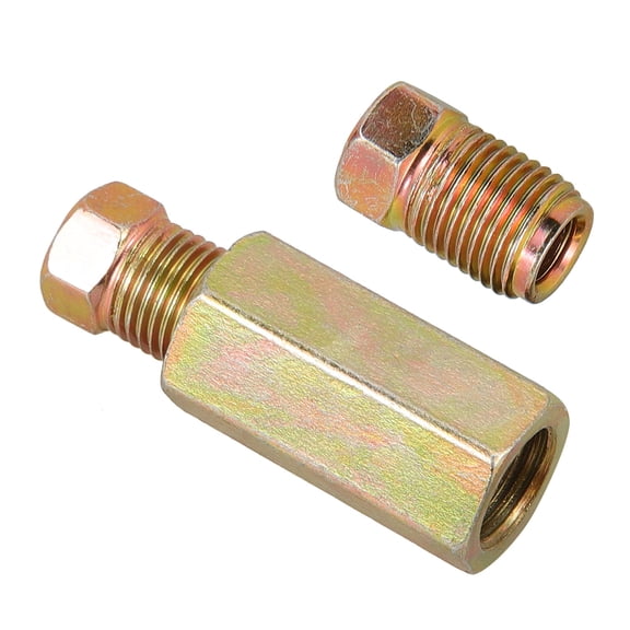 FELTECHELECTR Brake Line Coupling 1 Set 4.50X1.50X1.00CM Iron Copper Compact Design
