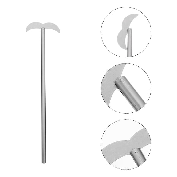 FELTECHELECTR Brewing Mash Paddle Stainless Steel Labs Stirrer Silver 26X6.5CM for Durability 1Pc