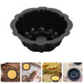FELTECHELECTR Carbon Steel Pumpkin Silicone Mold Mini Cake Pan with ...