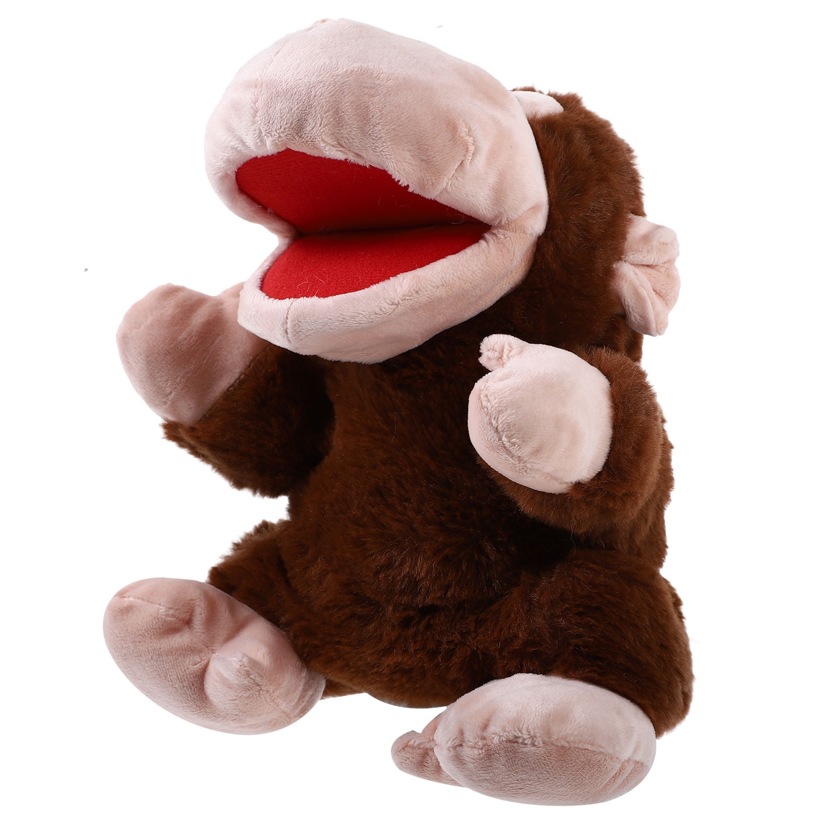 FELTECHELECTR Cartoon Monkey Hand Puppet 1 Set Stuffed Animal Movable ...