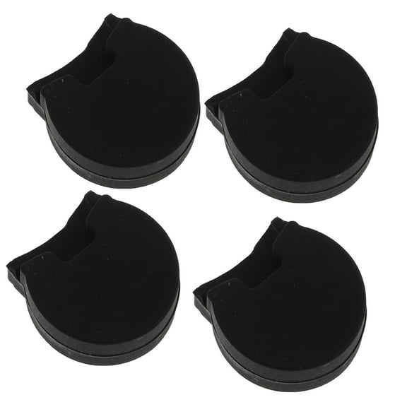 FELTECHELECTR Clarinet Players 4Pcs Thumb Rest Pad Black Silicone Finger Support For Instrument Playing