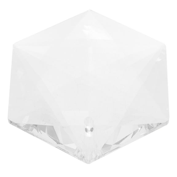 FELTECHELECTR Clear Crystal Chandelier Pendant for Decoration with Hard Acrylic Material and Light Refraction Effects
