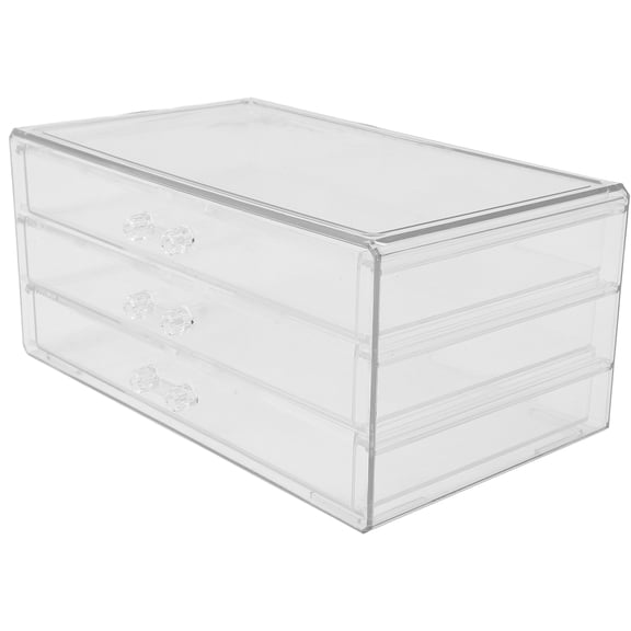 FELTECHELECTR Clear Desktop Drawer Organizer Set for Living Room and Study Room, Space-Saving Storage Solution, 1 Set