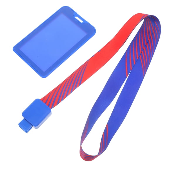 FELTECHELECTR Clear Sleeves for Cards 1 Set Blue Plastic for Business Cards Simple Design Office Use 22.01X2.67X0.20in