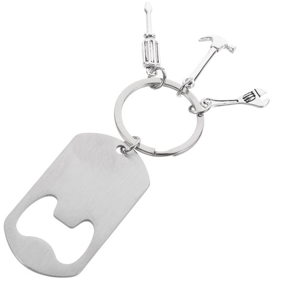 FELTECHELECTR Compact Metal Keychain Tool with Screwdriver for Outdoor and Parties 1Pcs