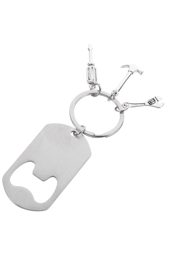 Compact Metal Keychain Tool with Screwdriver for Outdoor and Parties 1Pcs