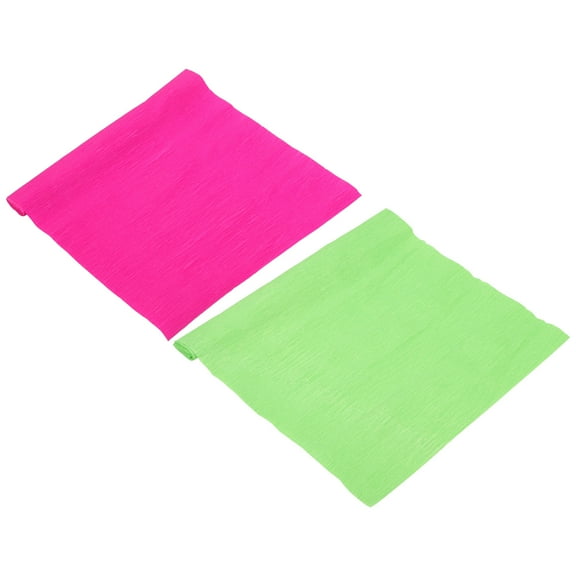 FELTECHELECTR Colored Crepe Paper Rose Red 2 Rolls 78.60X19.45In