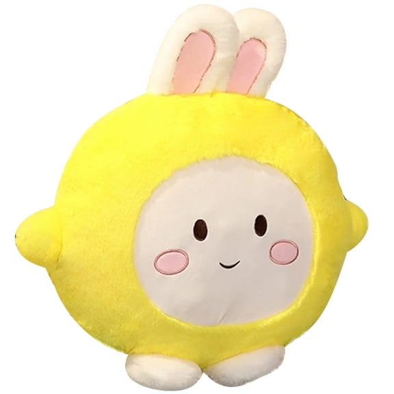 FELTECHELECTR Cuddling Toy Soft Plush Yellow Bunny Stuffed Animal for Kids to Snuggle and Decorate