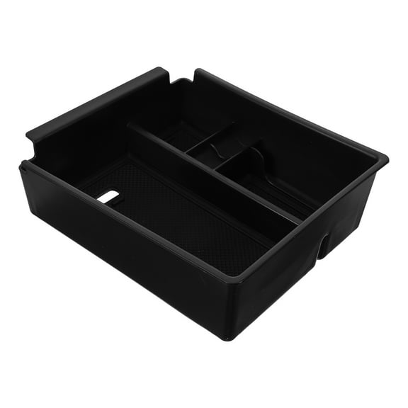 FELTECHELECTR Dashboard Organizer Tray 1Pack Rectangular Black Plastic for Car Interior 8.06X6.68X2.55In