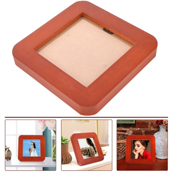 FELTECHELECTR Display Frame Stylish Square Photo Frame For Desktop Use No Paperboard For Home Decor And Memory Preservation