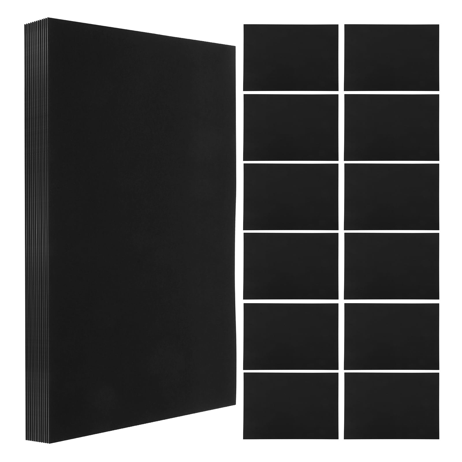 FELTECHELECTR Creative Scrapbooking Supplies Card Paper Black 50 Sheets Pack
