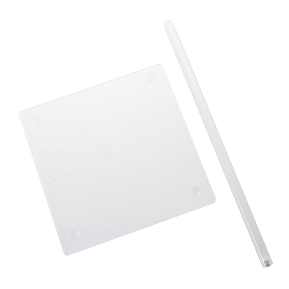 FELTECHELECTR Donut Stand Acrylic Square Base 1Pcs 5.8x5.8x10In