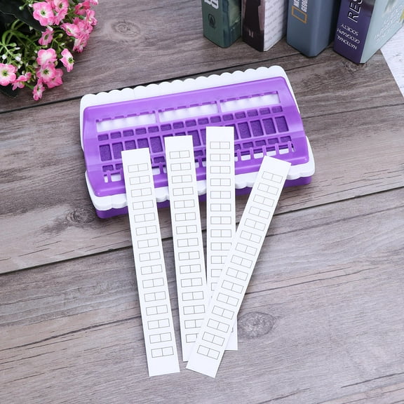 FELTECHELECTR Thread Cards for Embroidery Floss Purple Tough PVC Material Cross Stitch Tool