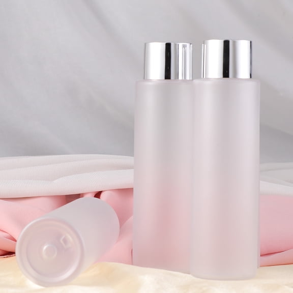 FELTECHELECTR Empty Shower Gel Bottles 4Pcs 200ml Toner Bottle for Travel Lotion Container Pet Dispenser