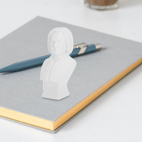 FELTECHELECTR European Style Resin Musician Bust Sculpture White Desktop Tabletop Decoration