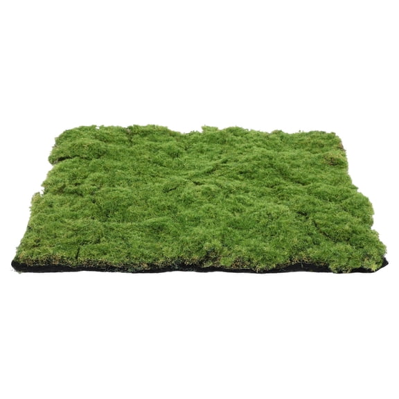 FELTECHELECTR Artificial Moss Mat, 19.65 x 19.65 in Green Faux Grass Sheet, Sponge Silk Floss Decor for Crafts, Home, Garden