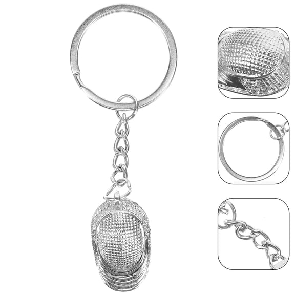 FELTECHELECTR Fencing Sword Keychain 2Pcs Delicate Crafted Metal Keepsake for Backpack Decoration and Birthdays