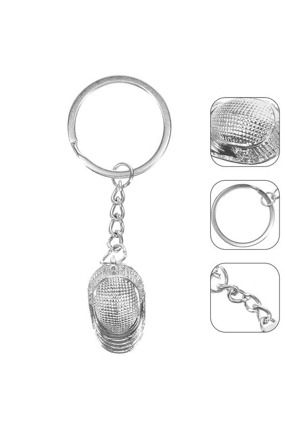 Fencing Sword Keychain 2Pcs Delicate Crafted Metal Keepsake for Backpack Decoration and Birthdays