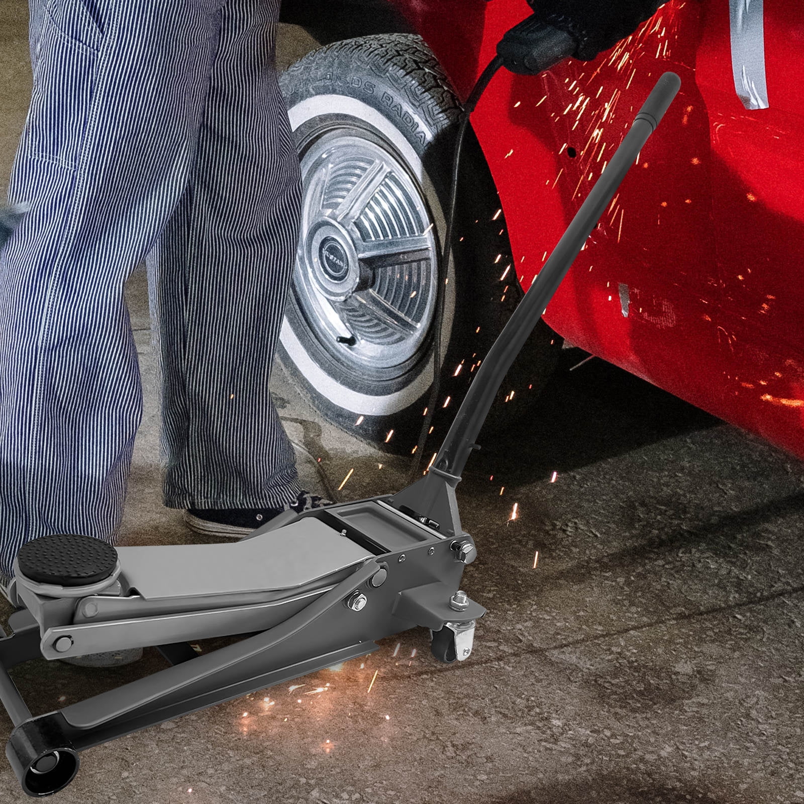 FELTECHELECTR Floor Jack Handle Replacement 2.5 Ton Horizontal Hydraulic Jack Handle Auto Jack Pole (Handle Only, Jack Not Included)