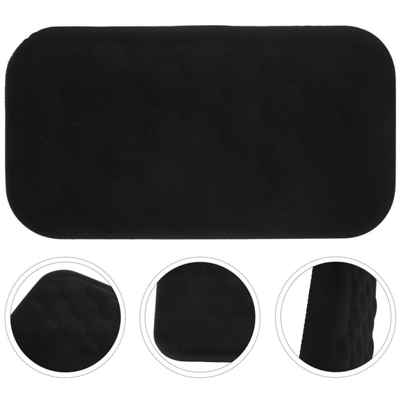 FELTECHELECTR Ergonomic Black Mouse Wrist Support Pad with Anti Slip Base for Prolonged Use