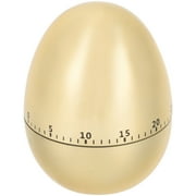FELTECHELECTR 1Set Golden ABS Iron Egg-Shape Timer for Kitchen and Teachers Mechanical Countdown Time Management Tool
