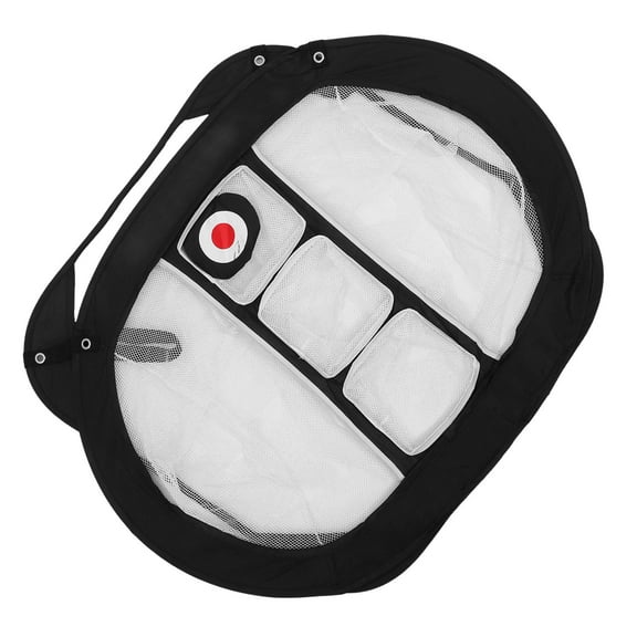 FELTECHELECTR Golf Practice Chipping Net Black 210D Polyester 1Set for Backyard Use