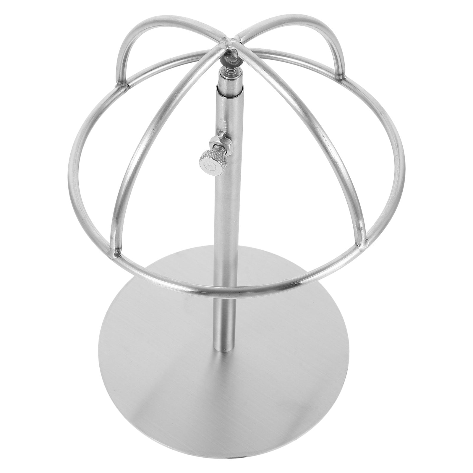 FELTECHELECTR Hat Display Stand 1Pcs Silver Stainless Steel Round Base ...