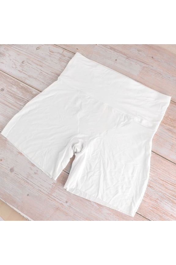 Ice Silk Cooling Shorts Anti Chafing Leggings Dress Underskirt for Women Summer Wear White 15cm Width 1Pcs