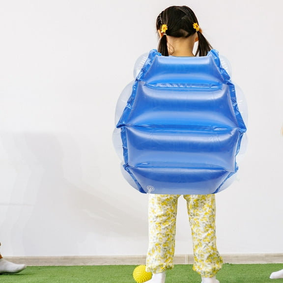 FELTECHELECTR Inflatable PVC Bumper Ball 1Pcs Blue for Picnic Game and Outdoor Exercise