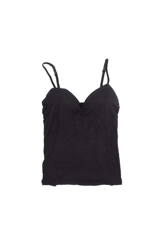 Ladies Thermal Vest Summer Wear Padded Strapless Bras For Women 1Set Black Spandex