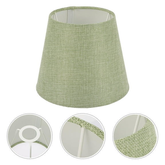 FELTECHELECTR Modern Simple Structure Lampshade Green Fabric 1Pack 7.1x7.1x5.9In