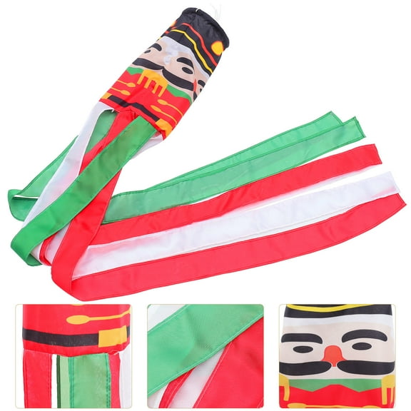 FELTECHELECTR Durable Polyester Nutcracker Wind Sock Assorted Color Garden Hanging