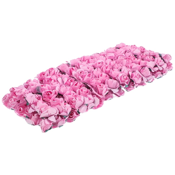 FELTECHELECTR Pink Paper Roses for Decoration Use Artificial Flower with Craft and Material 144pcs