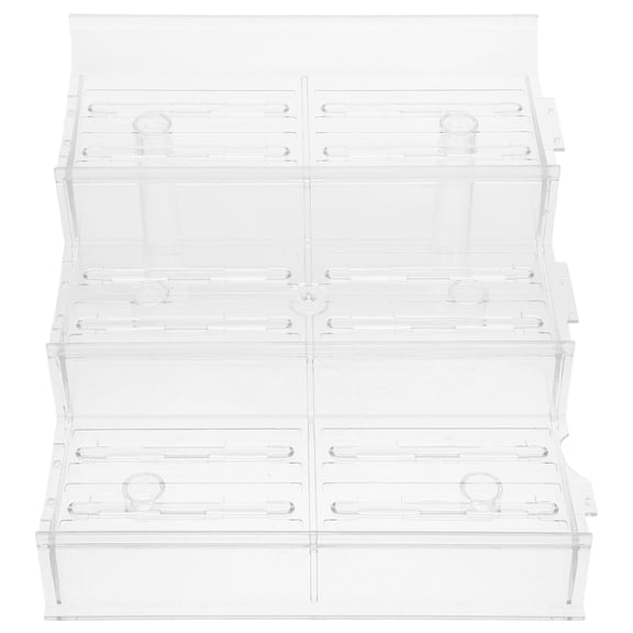 FELTECHELECTR Plastic Fruit and Vegetable Display Stand for Retail Stores, 1 Piece, 13.2 x 12.2 x 7.2 Inches