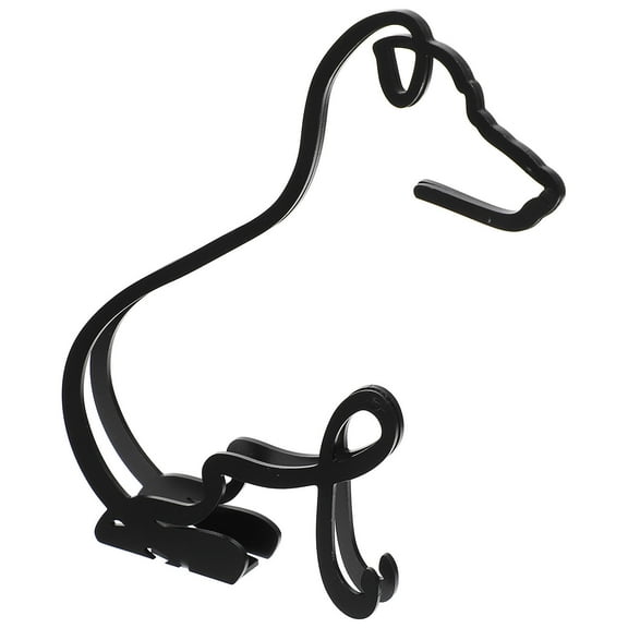 FELTECHELECTR Poodle Dog Statue Iron Decoration Indoor Outdoor Use Black 1Set
