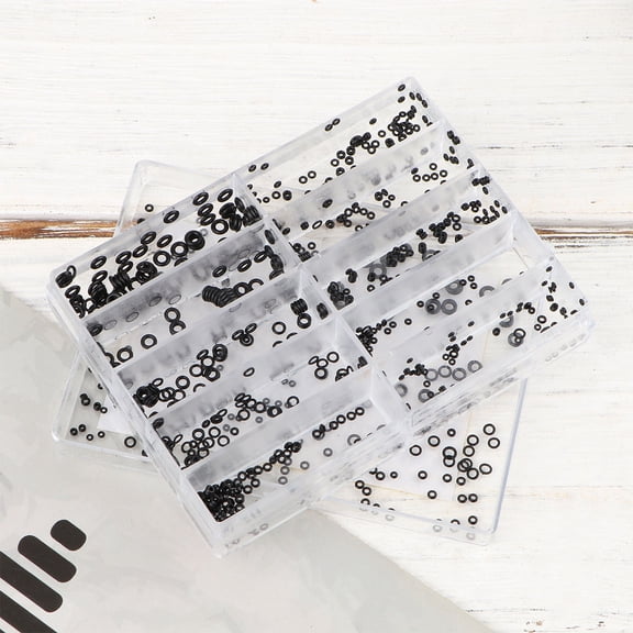 FELTECHELECTR Black Watch O-Ring Gaskets Flexible Seals for DIY Watchmakers