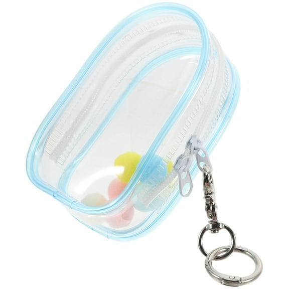 FELTECHELECTR Rectangular Clear Doll Case Plush Multifunctional Storage For Set