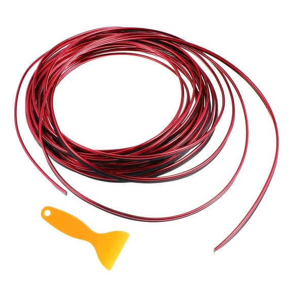 FELTECHELECTR Red Car Trim Strips 1 Car Interior and Exterior Moulding Line Decor
