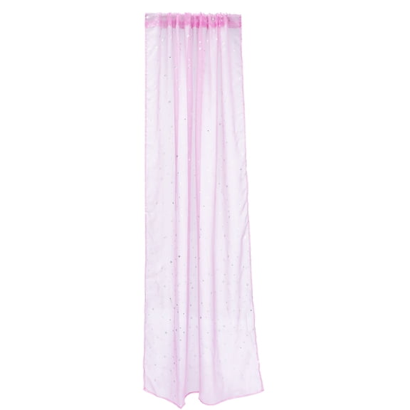 FELTECHELECTR Sheer Curtain Panels Pink Light Diffusion Window Covering for Kids Room 1Pack