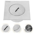thumbnail image 1 of FELTECHELECTR Shower Drain Floor Drain Cover Stainless Steel Bathroom Floor Drain Square Shower Drain, 1 of 8