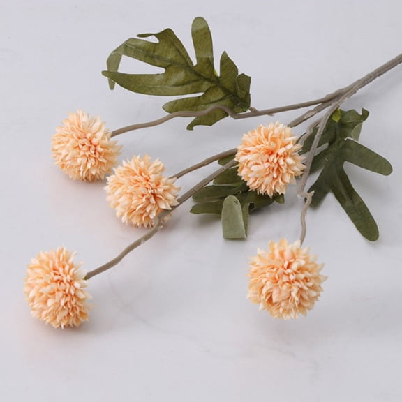 FELTECHELECTR Simulation Flower Adornment 3Pcs Faux Dandelion for Home Decor
