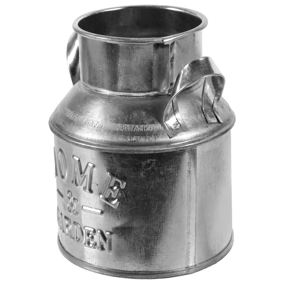 FELTECHELECTR Small Pot Mini Bucket for Rustic Flower Arrangements 1Pcs 3.5x3.3x2.8in Silver