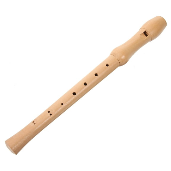 FELTECHELECTR Soprano Recorder for Professional Players 1Set Wooden Color 8 Hole Design 32.9x1.2x1.2in