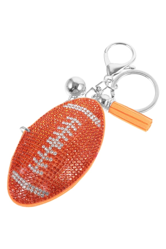 Sports Keychain 1Pack Orange Simulation Football Keychain For Female Friends
