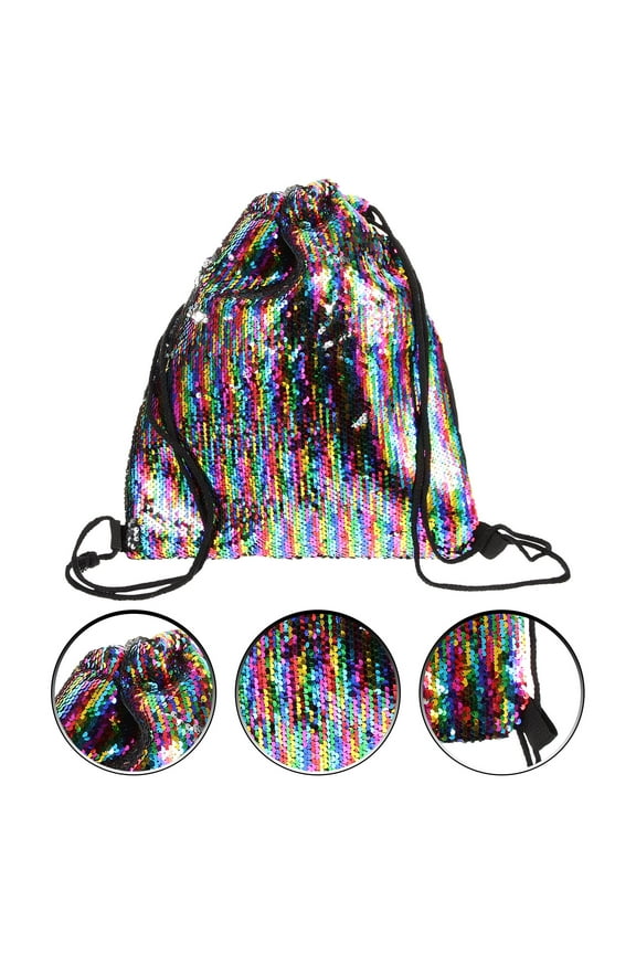 Square Shape Drawstring Backpack 1Pack for Hiking Camping Travel with Large Capacity Storage Function