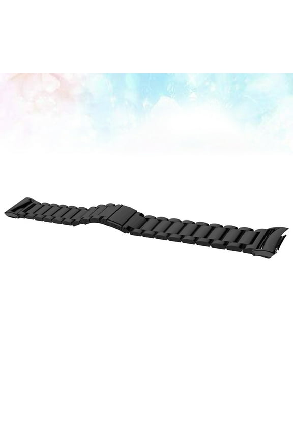 Stainless Steel Watch Strap -R360 Watchband Black for Men and Women Daily Use 1Set