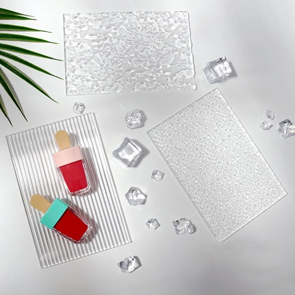 FELTECHELECTR Transparent Acrylic Sheet for Product Photography with Textured Three Dimensional Background