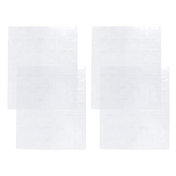 FELTECHELECTR Transparent PVC Coin Storage Bag for Collection 42 Pockets per Page Great Collectors