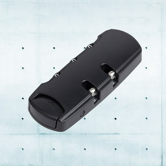 FELTECHELECTR Travel Luggage Lock 3 Dial Combination Black Portable Easy Password Setting Lock